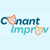 Conant Improv with the masks in place of the letters o
