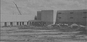 Construction of Hoffman Estates High School - early 1973 